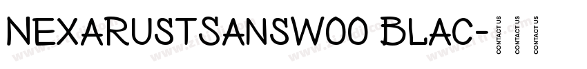 NexaRustSansW00 Blac字体转换